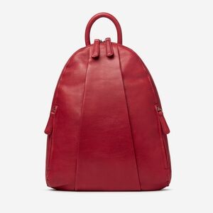 Osgoode Marley Red Leather Backpack